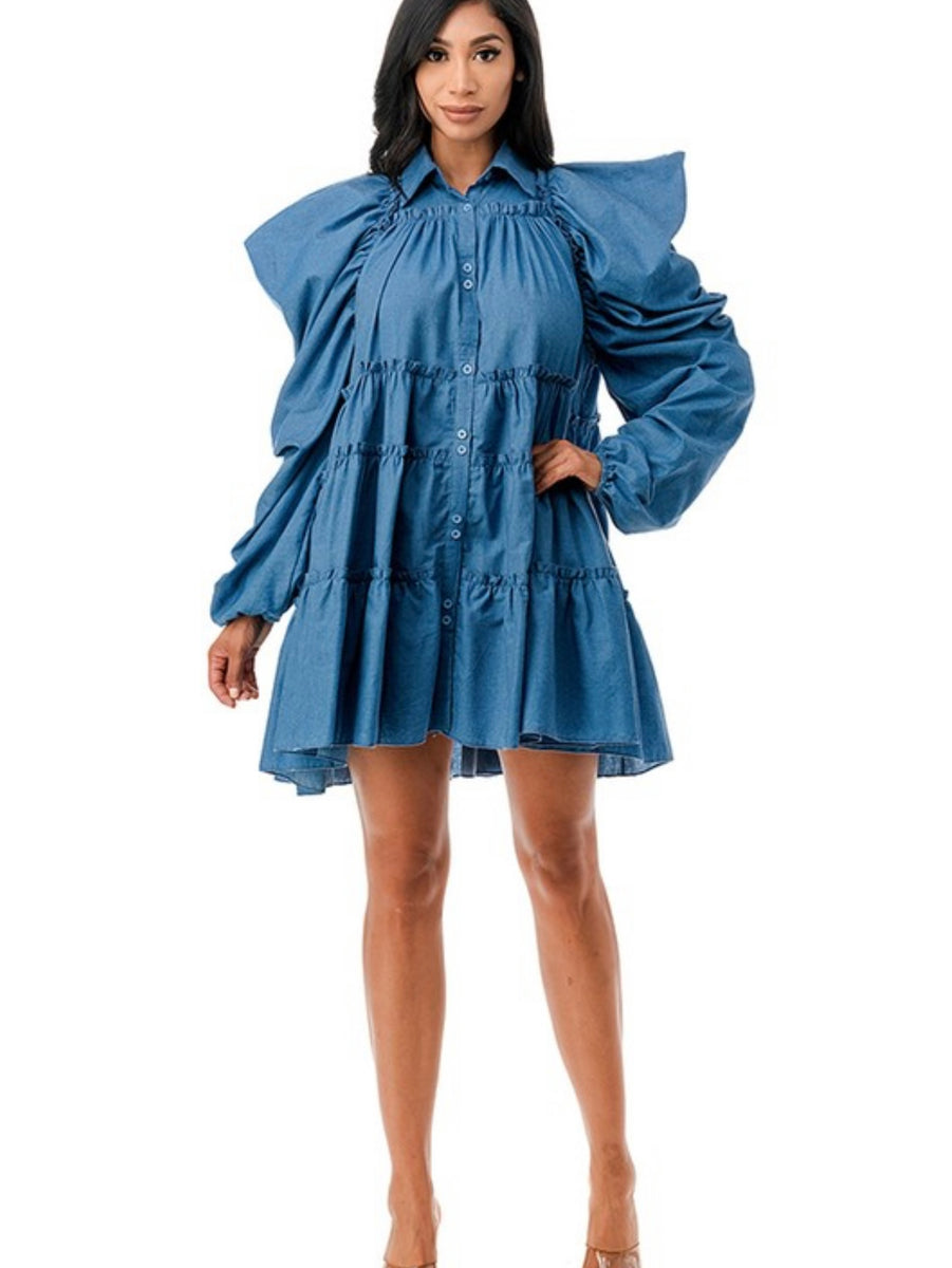 denim diva dress Diva Denim Dress--Will Ship The Week Of 7/13/26